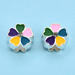 Alloy Enamel European Beads&nbsp;MPDL-T005-005F-RS