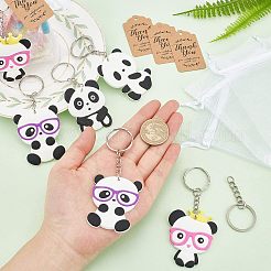 PVC Plastic Panda Keychain&nbsp;KEYC-OC0001-04