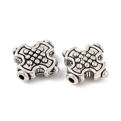 Cross Tibetan Style Alloy Beads&nbsp;X-TIBEB-ZN-3284-AS-RS