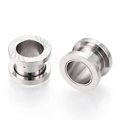 Non-Tarnish 316 Surgical Stainless Steel Grooved Beads&nbsp;STAS-N103-08A-P