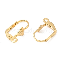 Brass Leverback Earring Findings&nbsp;KK-P340-23G