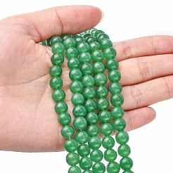 Natural White Jade Bead Strands&nbsp;G-R165-8mm-14