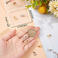 10Pcs 2 Colors 304 Stainless Steel Pendants&nbsp;STAS-BBC0002-19