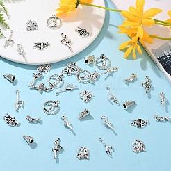 40Pcs 8 Styles Tibetan Style Alloy Pendants&nbsp;FIND-YW0006-87AS