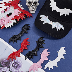 40Pcs 5 Colors Imitation Leather Evil Wings Ornament Accessories&nbsp;WI-CL0001-01