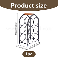 Iron & Wood Tabletop Wine Rack&nbsp;ODIS-WH0038-254