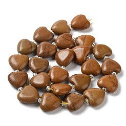 Natural Wood Lace Stone Wooden Jasper Beads Strands&nbsp;G-E614-A09-01