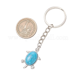 Tortoise Natural & Synthetic Mixed Stone Keychains&nbsp;KEYC-JKC01469