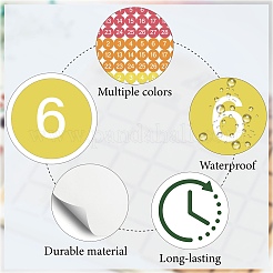5 Sheets PVC Paper Stickers&nbsp;STIC-WH20031-004