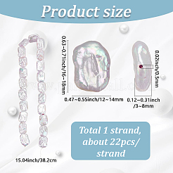 1 Strand Natural Baroque Pearl Keshi Pearl Beads Strands&nbsp;PEAR-SC0001-48