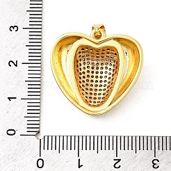 Brass Micro Pave Cubic Zirconia Pendants&nbsp;KK-A266-03C-G
