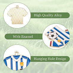 32Pcs 8 Styles Alloy Enamel Pendants&nbsp;ENAM-TA0003-82