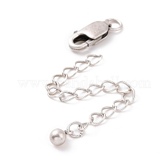 925 Sterling Silver Chain Extenders&nbsp;STER-D036-44AS