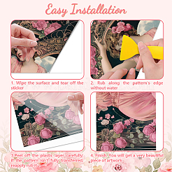 3 Sheets 3 Styles PVC Waterproof Decorative Stickers&nbsp;DIY-WH0404-096