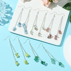 5Pairs Brass Dangle Earrings&nbsp;EJEW-FS00039