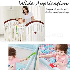 8Pcs 8 Style Plastic Play Bed Pull Ring&nbsp;AJEW-FH0001-94