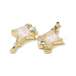 Alloy Micro Pave Cubic Zirconia Pendants&nbsp;PALLOY-D006-02G