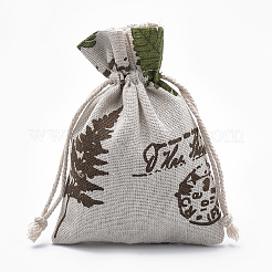 Polycotton(Polyester Cotton) Packing Pouches Drawstring Bags&nbsp;ABAG-T006-A14