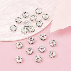 Brass Rhinestone Spacer Beads&nbsp;X-RSB04C14