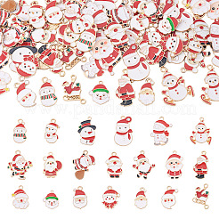 60Pcs 20 Styles Christmas Alloy Enamel Pendants&nbsp;ENAM-TA0003-25