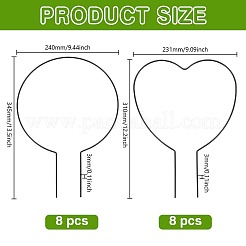 16Pcs 2 Styles Iron Plant Climbing Trellis&nbsp;AJEW-GO0004-17