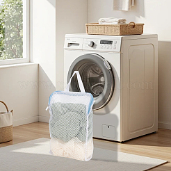2Pcs 2 Colors Polyester Zipper Laundry Storage Bags&nbsp;ABAG-DJ0001-28A