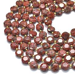 Natural Red Sesame Jasper Beads Strands&nbsp;G-C116-A134-01