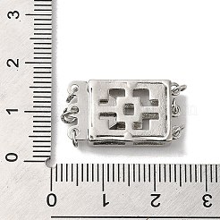 Rack Plating Brass Box Clasps&nbsp;KK-E084-08P