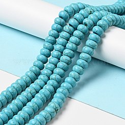 1 Strand Synthetic Turquoise Rondelle Beads Strand&nbsp;X-TURQ-G109-10x6mm-06
