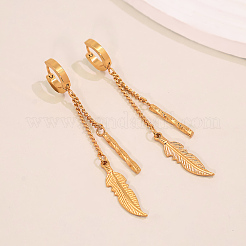 304 Stainless Steel Hoop Dangle Earrings for Women&nbsp;IT2064
