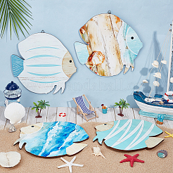 4Pcs 2 Styles Wood Wall Decoration&nbsp;DIY-PH0033-10