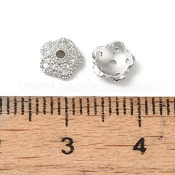 Rack Plating Brass Beads Caps&nbsp;KK-B088-04A-P