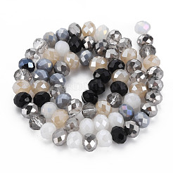 Electroplate Glass Beads Strands&nbsp;EGLA-S194-18C