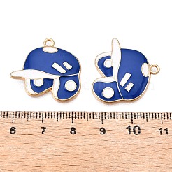 Rack Plating Alloy Enamel Pendants&nbsp;ENAM-N056-388KCG-02