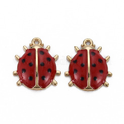 Alloy Enamel Pendants&nbsp;ENAM-N055-027B-NR