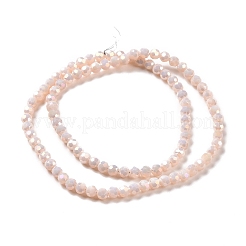 Faceted(32 Facets) Round Full Rainbow Plated Imitation Jade Electroplate Glass Beads Strands&nbsp;LS-EGLA-J130-FR09