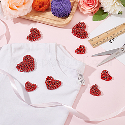 8Pcs 3 Style Heart Handmade Appliques&nbsp;PATC-FG0001-71