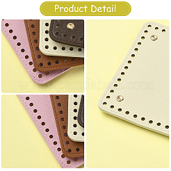 2Pcs Square PU Imitation Leather Bag Bottoms&nbsp;DIY-FS0010-61E