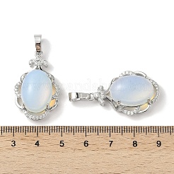 Opalite Oval Pendants&nbsp;G-NH0025-15P-24