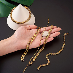 304 Stainless Steel Chain Bracelets&nbsp;STAS-TA0004-58