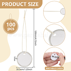 100Pcs Blank Round Paper Price Tags&nbsp;AJEW-BC0010-88B