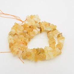 Natural Citrine Nuggets Bead Strands&nbsp;G-A139-B05