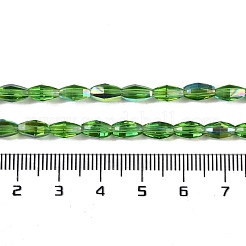 Electroplate Glass Beads Strands&nbsp;GLAA-Q101-03B-AB03