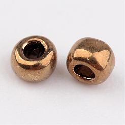 Dark Goldenrod 11/0 Grade A Electroplated Glass Seed Beads&nbsp;X-SEED-Q008-F601