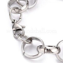 Tarnish Resistant 304 Stainless Steel Rolo Chain Bracelets&nbsp;BJEW-Z011-13P