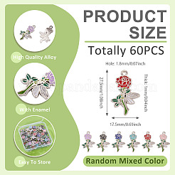 60Pcs Alloy Enamel Pendants&nbsp;ENAM-TA0003-75P