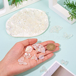 182Pcs 100G Transparent Acrylic Beads&nbsp;OACR-TA0003-66A