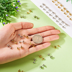 32Pcs 8 Styles 304 Stainless Steel Stud Earring Findings&nbsp;STAS-TA0002-96