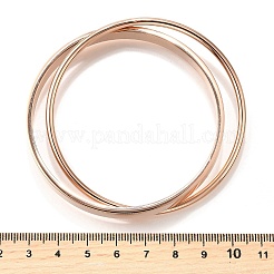 304 Stainless Steel Bangles&nbsp;BJEW-V004-01RG