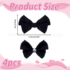 4Pcs Bowknot Chiffon Shoe Buckle Clips&nbsp;HJEW-HY00099